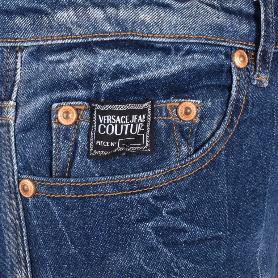 Versace Jeans Couture Slim Milano Tape Jeans Blue Mainline Menswear Canada